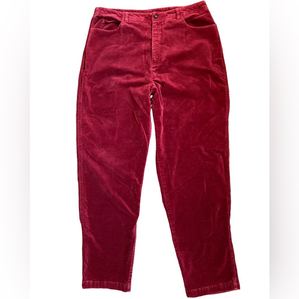 Vintage Red Velvet Vintage Sigrid Olsen Sport 14 Cotton Spandex Rust Jeans EUC